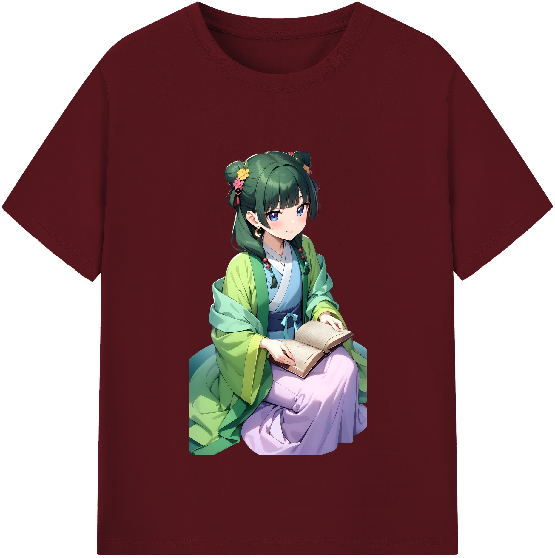 （画像用） 薬屋のひとりごと The Apothecary Diaries 綿100％半袖Tシャツ（フロントプリント）